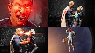 Mortal Kombat 1  All Homelander Fatalities amp Brutalities  4K 60ᶠᵖˢ ✔ [upl. by Wilser538]