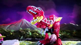 Smyths Toys  Power Rangers Deluxe Dino Charge Megazord [upl. by Ellennahs]