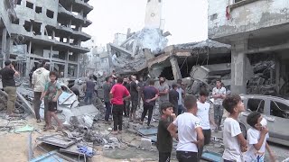 IsraelHamas Latest Aftermath of Israeli Rocket Attacks in Gaza Strip [upl. by Phaih]