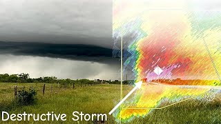 5824 Severe Thunderstorm in Jacksboro Texas  3 inch hail amp 60mph wind gusts [upl. by Sim]