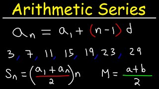 Arithmetic Sequences and Arithmetic Series  Basic Introduction [upl. by Rotce]