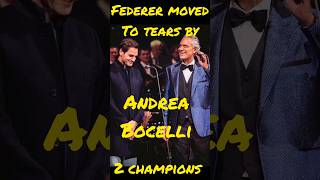 Roger Federer moved to tears by MAESTRO ANDREA BOCELLI  Nessun Dorma  part 2 [upl. by Spoor981]