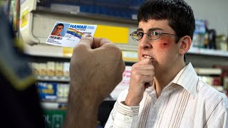 Teenager Fogell tries to buy liquor with a fake ID amp name changed to McLovin [upl. by Rhine]