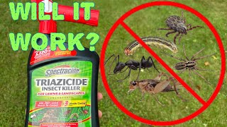 Spectracide Triazicide Insect Killer Reveiw and Demonstration  DIY [upl. by Odrick623]