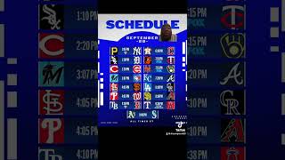 MLB baseball schedule for Saturday September 28 [upl. by Arik]