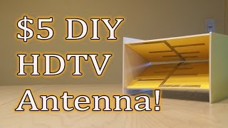 5 DIY HDTV Antenna Get FREE TV [upl. by Allecram]