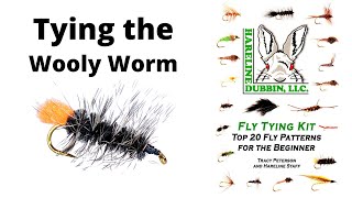 Fly Tying the Wooly Worm  Hareline Fly Tying Material Kit [upl. by Hestia976]