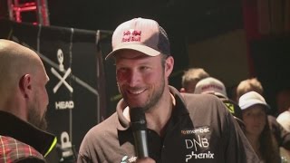 Skiier Svindal positive despite snapping achilles AMBIENT [upl. by Jennilee]