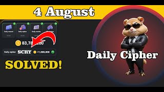 Hamster Kombat Daily Cipher 4 August [upl. by Telimay]