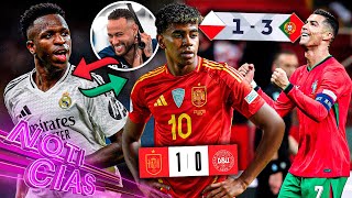 ¿YAMAL se ROMPE  CR7 lidera la VICTORIA  Recambio NEYMAR x VINI  IRÓNICA respuesta de MBAPPE [upl. by Tartaglia828]