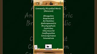 Commonly Misspelled Words 131 comprehension learningwords sentencestructure [upl. by Essila991]