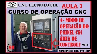 89 CURSO OPERAÇÃO CNC AULA 3 “PAINEL CNC EM GERAL ÁREA DE CONTROLE DE AÇÕES E MOVIMENTOS” [upl. by Snider]