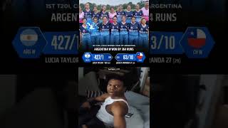 427 Runs In 20 Overs A 52Run Over Argentina Women Humble Chile In A RecordBreaking T20I [upl. by Anana724]