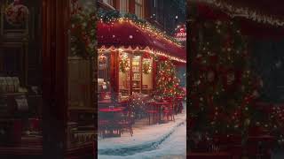 Cozy Jazz Music amp White Snow Cafe Ambience ☕ Instrumental Relaxing Jazz Music For Relax Study Work [upl. by Essilec]