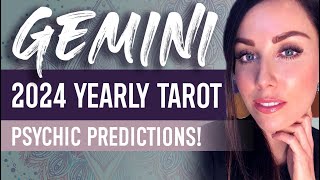 GEMINI 2024 TAROT READING  quotAN INCREDIBLE YEARquot ACTION PACKED FROM JANUARY FEBRUARY IS HUGE [upl. by Eibur]