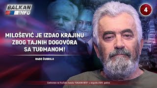 INTERVJU Rade Čubrilo  Slobodan Milošević je izdao Krajinu zbog dogovora sa Tuđmanom 682024 [upl. by Ajam]