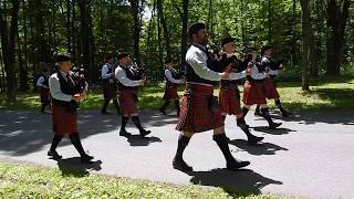 Scottish Bagpipes and Drums during Scots Day at Fort Ticonderoga 61618 111 min [upl. by Anuska]