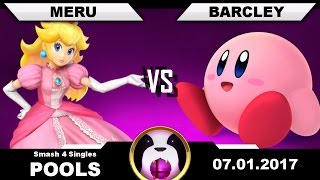 PPTW17  Meru Peach Vs Barcley Kirby  Pools Wave A  Smash 4 [upl. by Faline]