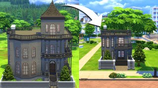 I rebuilt the Goth house in The Sims 4 but tiny [upl. by Fontes]