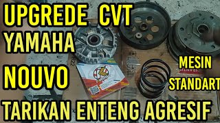 upgrade cvt yamaha nouvo tarikan enteng spontan dan agresif di kecepatan sedang menengah dan tnggi [upl. by Ahsyad]