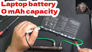 How a laptop battery with 0mAh capacity looks like and how to test this [upl. by Otipaga]