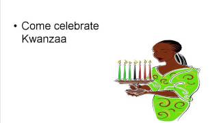 Seven Days of Kwanzaa With Lyrics [upl. by Gustavus690]