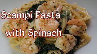 Scampi Pasta with Spinach [upl. by Elvia529]