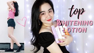 MY TOP amp BEST WHITENING LOTION🇵🇭  Pinaka Effective Update [upl. by Tessler865]