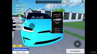 Roblox Tesla Model S and X light show ORIGINAL CONTENT [upl. by Browning]