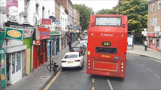 Route visual  241 Canning Town Barking Road  Stratford City on 18479 LX55ESN [upl. by Savadove979]