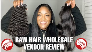 RAW HAIR WHOLESALE VENDOR REVIEW FREE HAIR VENDOR LIST [upl. by Ahsinna866]