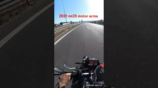 Mt 25 Top Speed Motor Açma insta360 motovlog automobile speed mt25 motorcycle yamaha gopro [upl. by Pacorro]