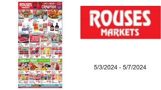 Rouses Markets Weekly Ad US  05032024  05072024 [upl. by Calia]