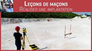 Les bons gestes en maçonnerie  Réaliser une implantation [upl. by Tiffanle]