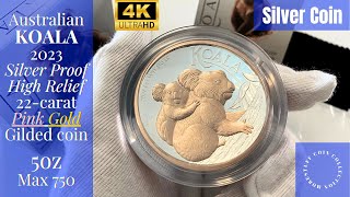 🪙 Australian Koala 2023 5oz Silver Proof Coin Review Rarity Unveiled 🐨  Numismatic Insights 📈 [upl. by Uah]