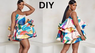 How to make a 4step layeredtiered dress [upl. by Evanthe]