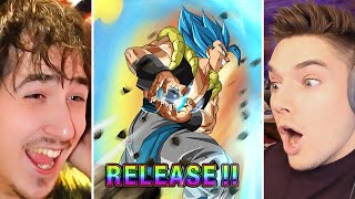 NEW LR Gogeta Blue Dual Summon Battle on Dokkan 9th Anniversary [upl. by Whitford]