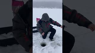 Worthley Pond Ice Fishing  Maine  January 2024 [upl. by Jennette287]