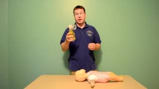 How to use Bag Valve Mask on Infant in San Jose American Heart Association CPR Class [upl. by Annaed]