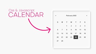 How To Make Calendar Using Css amp Javascript  Calendar Using Javascript  Javascript Calendar [upl. by Elik]