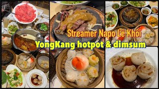 Streamer Napo Lê Khôi mở quán lẩu  YongKang LẩuampDimsun có những món gì umee foodreview hotpot [upl. by Nawoj]