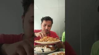 Chow Mein vs home made chicken rice 😍 chowmein streetfood eatingshow mukbang asmr food mutton [upl. by Fawcette77]