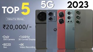 Top 5 Mobile Phones Under 20000 in October 2023  5G  144Hz 3D Display  108MP  OIS  4K [upl. by Arreik287]