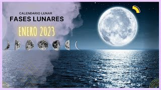 💫CALENDARIO LUNAR ENERO 2023🌙 FASES LUNARES [upl. by Ahsinac588]