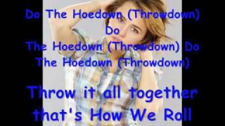 Hoedown ThrowdownMiley CyrusLyrics [upl. by Fenton7]