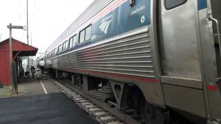 Amtrak Keystone Service train arrives in Parkesburg Pennsylvania [upl. by Orban397]