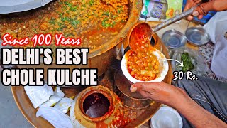 Best Chole Kulche in DELHI  Lotan Chole Kulche Wale Since 100 Years [upl. by Adnawt611]