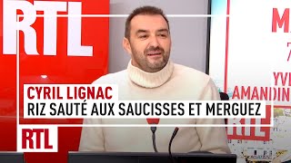 Cyril Lignac  riz sauté aux saucisses et merguez [upl. by Ardeid561]