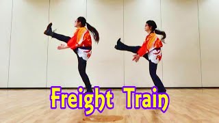 Freight Train ～Country Line Dance～ Demo Japanese style [upl. by Anairotciv]