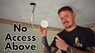 How to Install Downlights With No Access Above  It is Possible [upl. by Dajma]